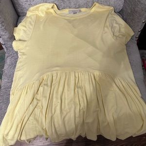 Gaze Yellow Babydoll Top